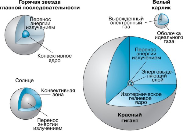 Строение звезд главной последовательности