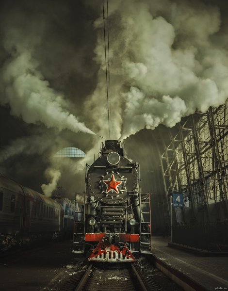 Старинный поезд