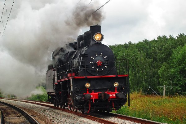 Паровоз эу699-74 в Щербинке