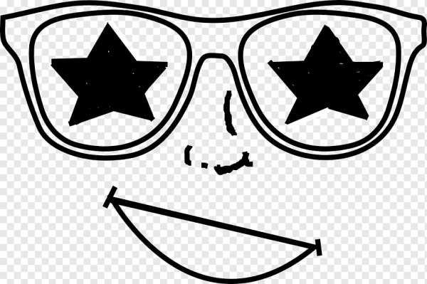 Очки в виде звезд