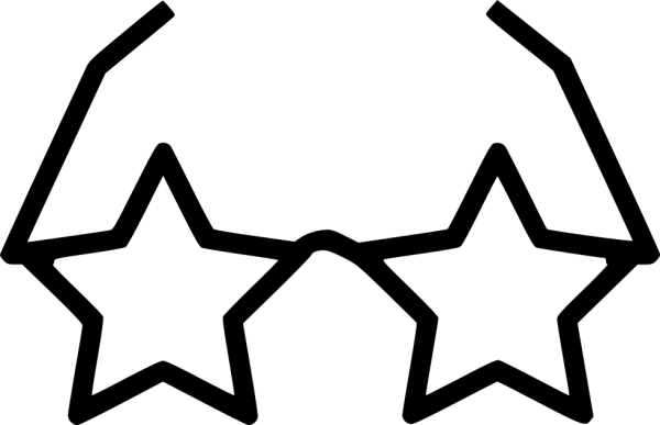 Очки звезды вектор