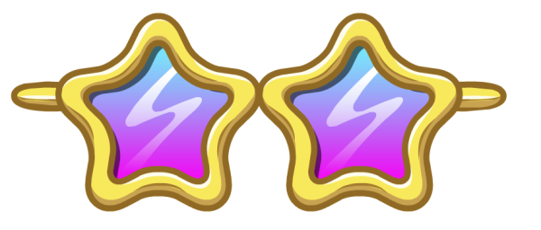 Очки звездочки трафарет