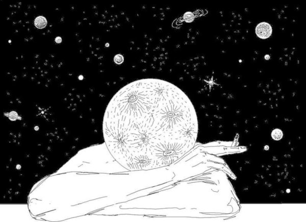 Космос рисунок