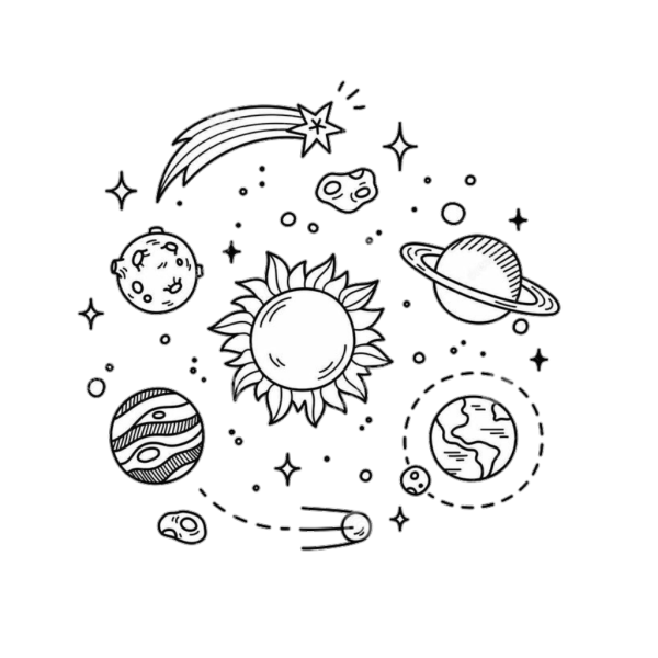 Космос раскраска для детей