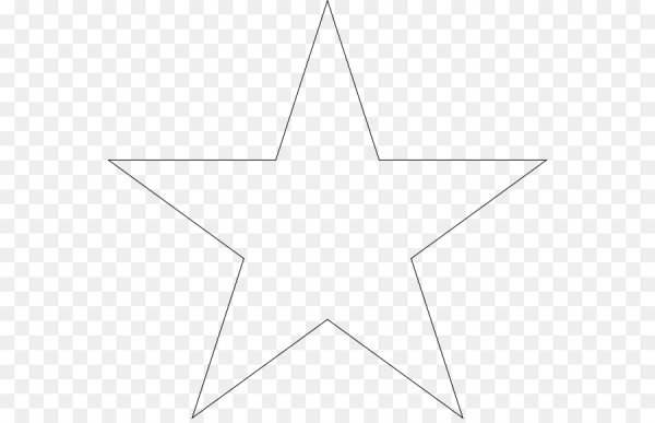 Контур звезды на белом фоне