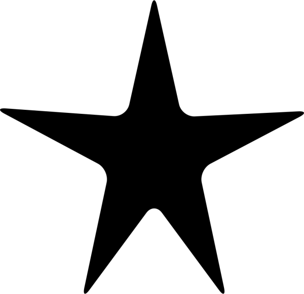 Силуэт звезды на прозрачном фоне