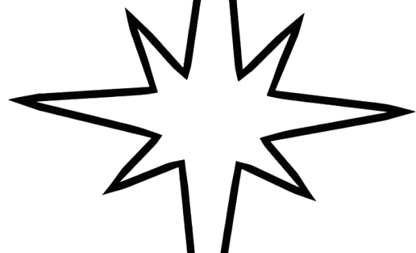 Вифлеемская звезда контур