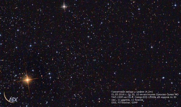 Гамма Цефея звезда