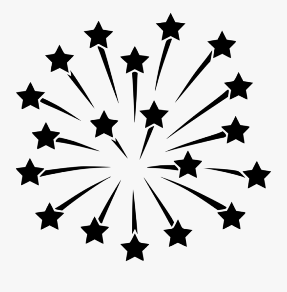 Салют силуэт