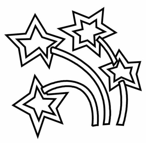 Салют для раскрашивания