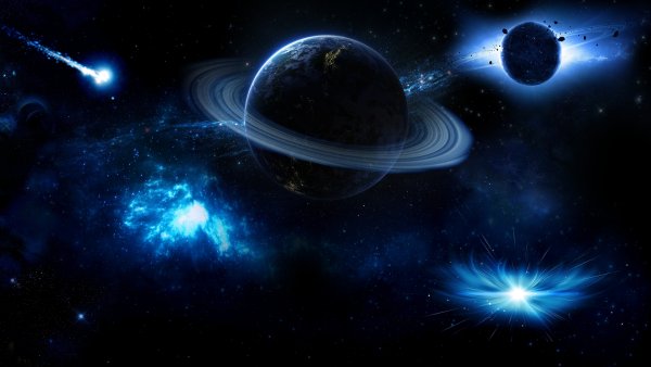 Арт планеты космос Галактика звезды