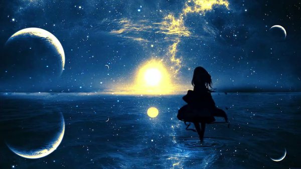 Парень и Луна