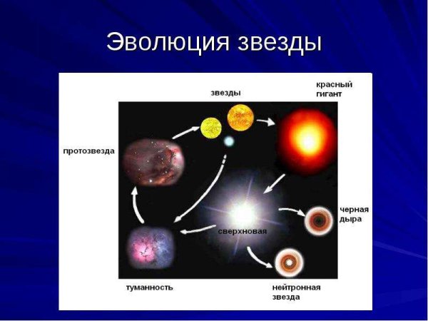 Схема эволюции звезд