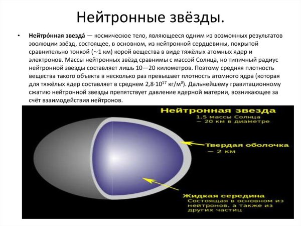 Открытие нейтронные звезды презентация