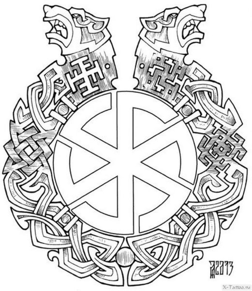 Валькирия знак эскиз