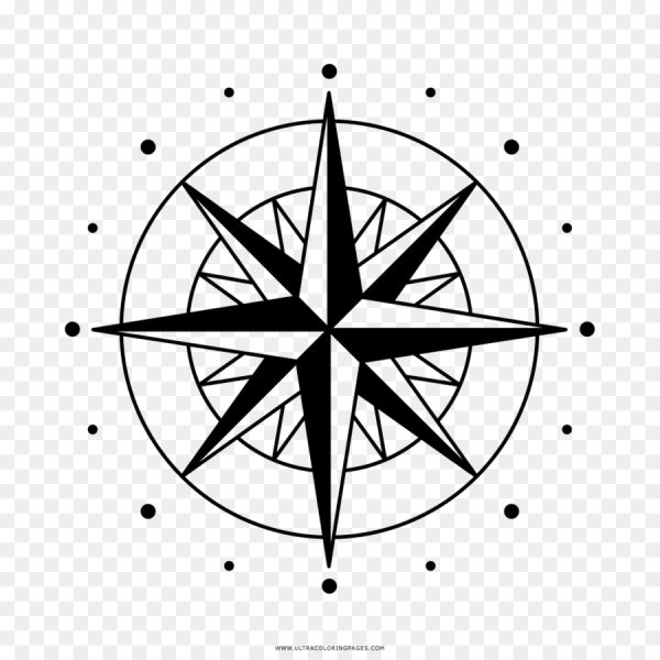 Роза ветров 12 лучей