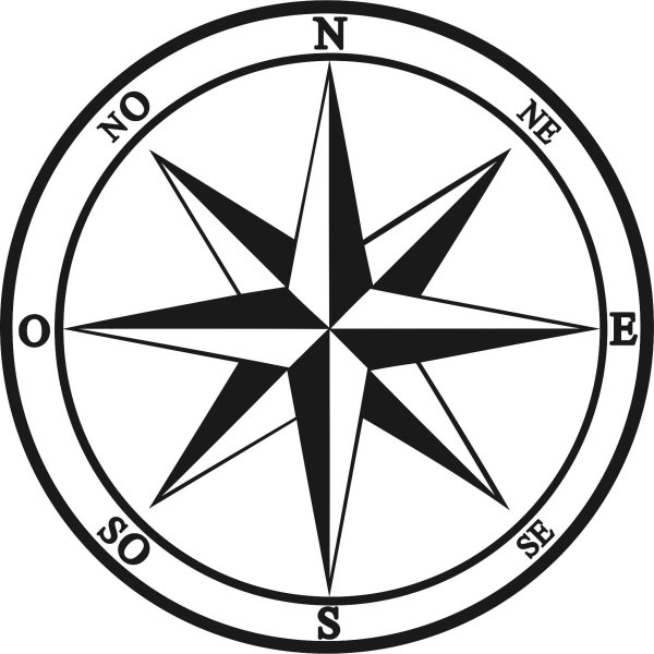 Восьмиконечная звезда роза ветров