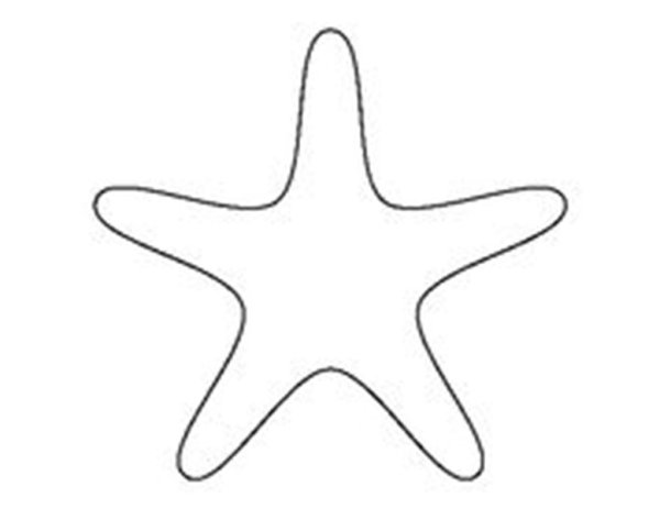 Морская звезда силуэт
