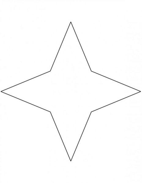 Звездочка для детей цветная