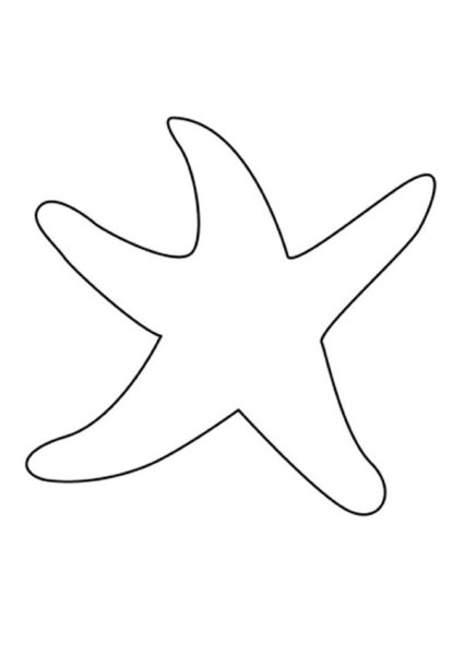 Морская Звездочка раскраска
