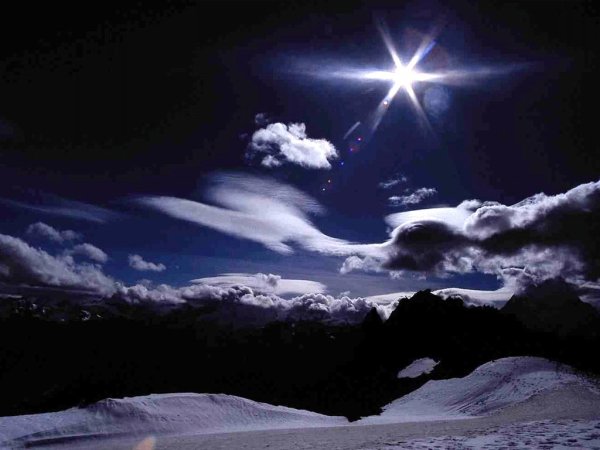 Одинокая звезда на небе