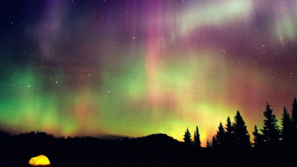 Природа Финляндии Северное сияние