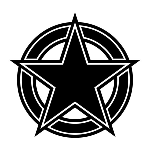 Логотип звезда в круге