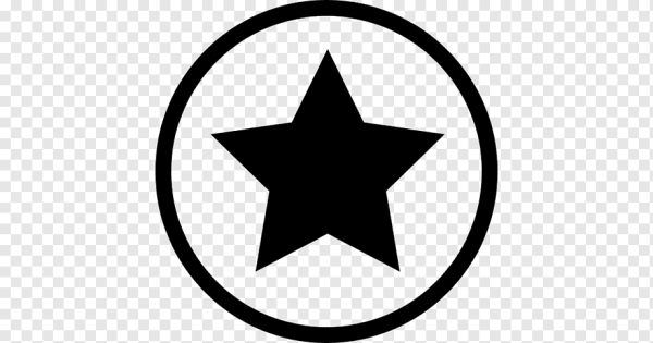 Пятиконечная звезда в круге символ