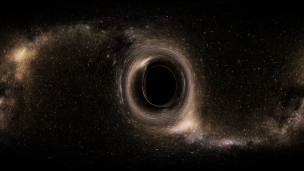 Чёрная дыра в космосе