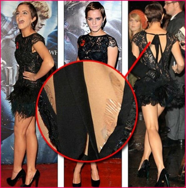 Эмма Уотсон красная дорожка конфуз