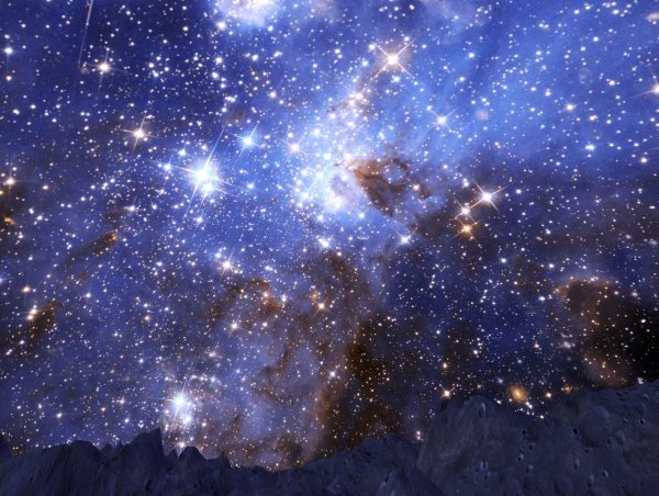 Звездное небо из космоса