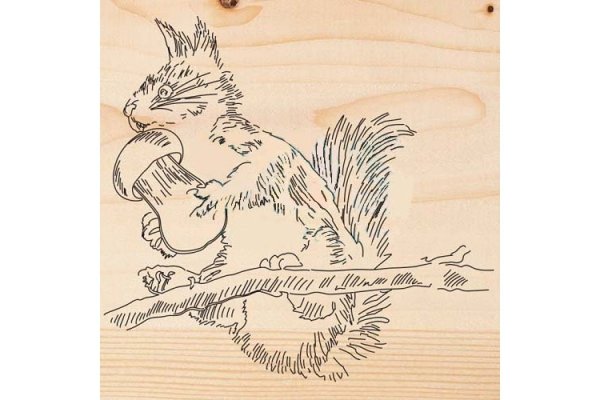 Доска разделочная с Выжиганием