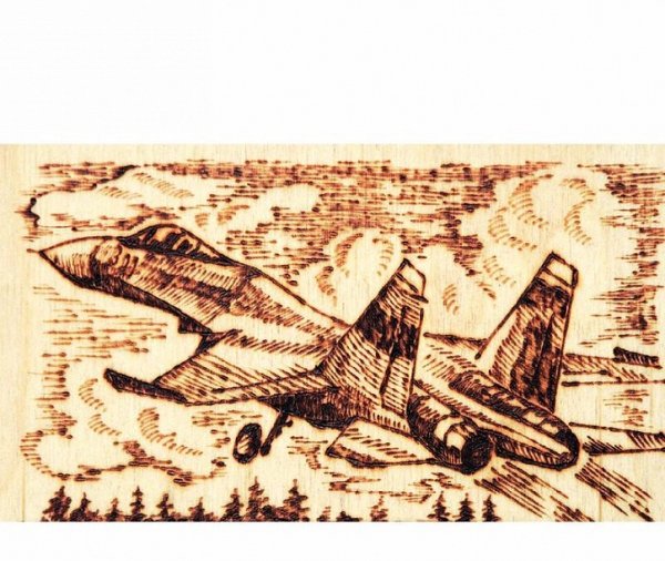 Самолет для выжигания по дереву