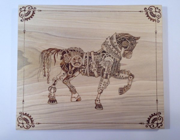 Рисунки на фанере