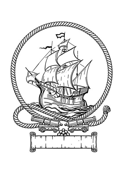 Устинов корабль пирография