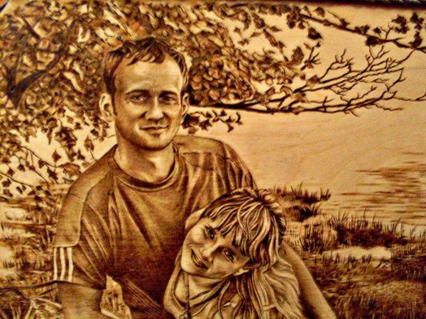 Узоры выжигателем по дереву