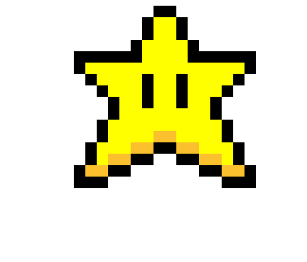 Звезда пиксель арт