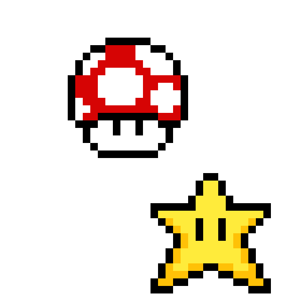 Mario Star Pixel