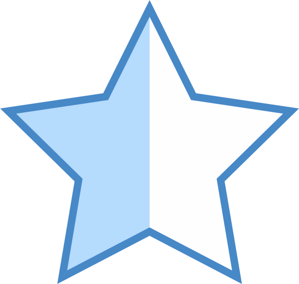 Звезда с голубой окантовкой