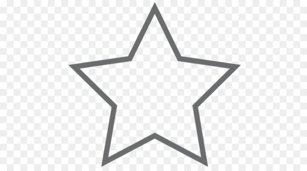 Звезда контур без фона