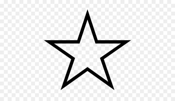 Пятиконечная звезда контур