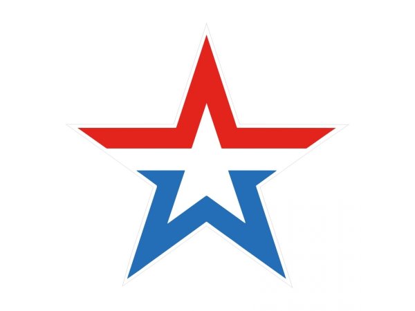 Звезда с российским флагом
