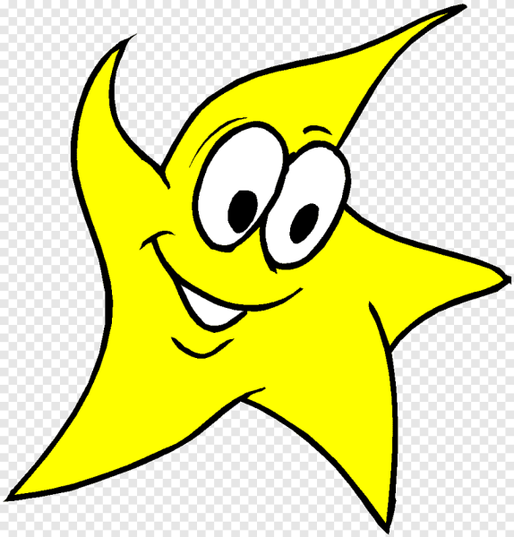 Цветные звездочки на прозрачном фоне