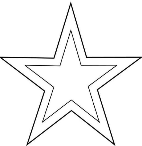 Звезда для раскрашивания