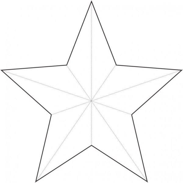 Звезда раскраска