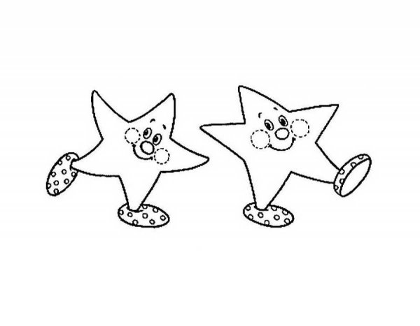 Раскраска Звездочка