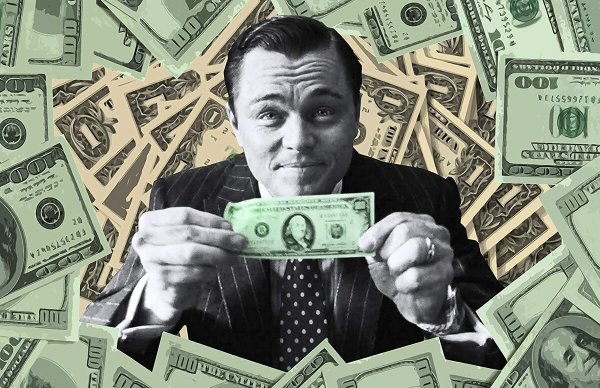 Волк с Уолл стрит доллар