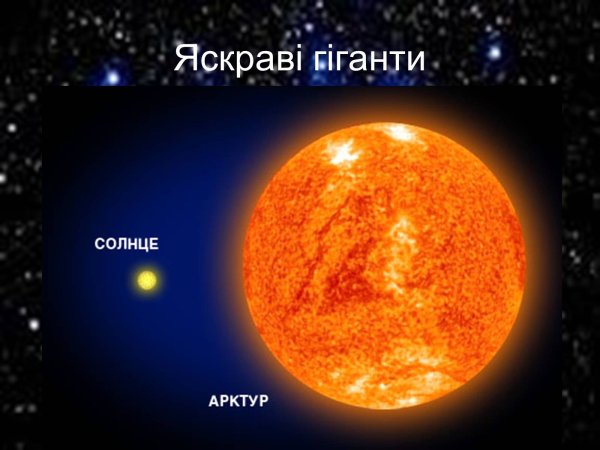 Арктур на ночном небе