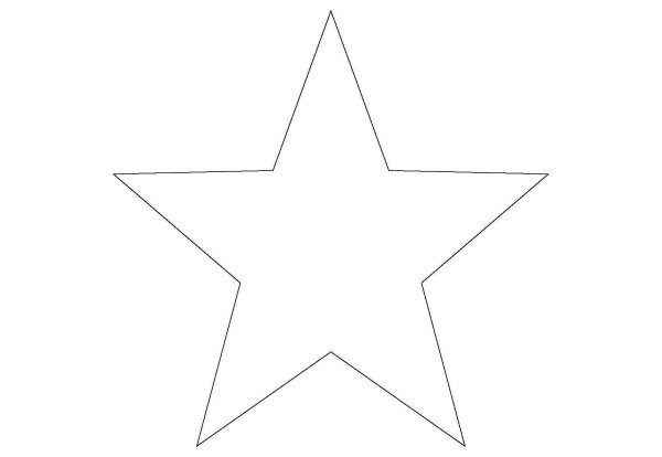 Звезда раскраска