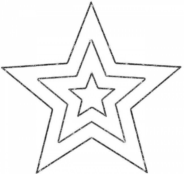 Звезда раскраска